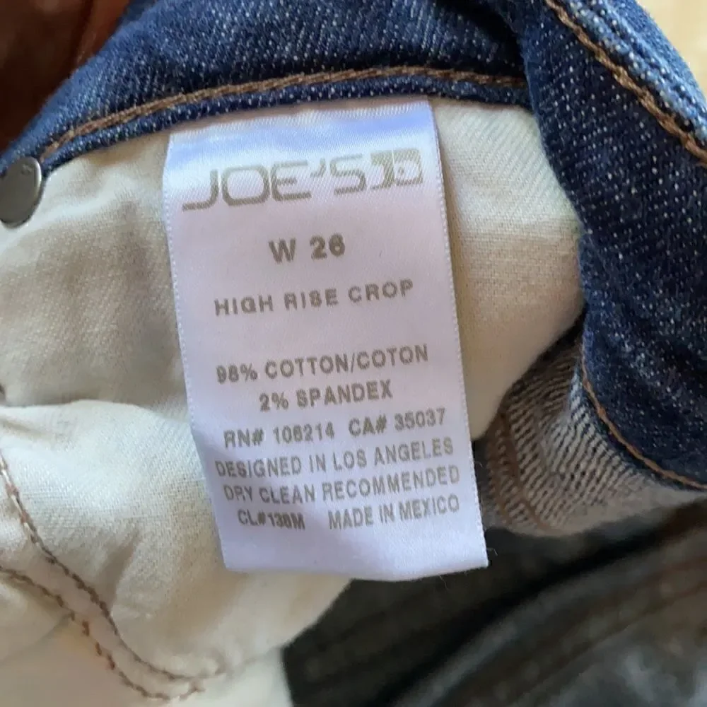 Joe’s Jeans 26 Regina Pant. Distressed denim.
